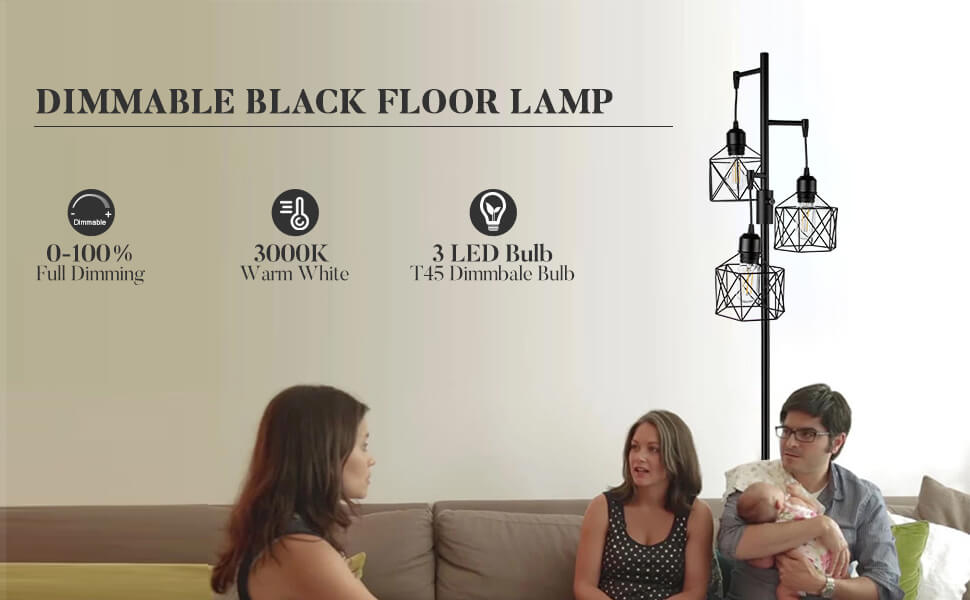 Diamond Models Stepless Dimming Floor Lamp