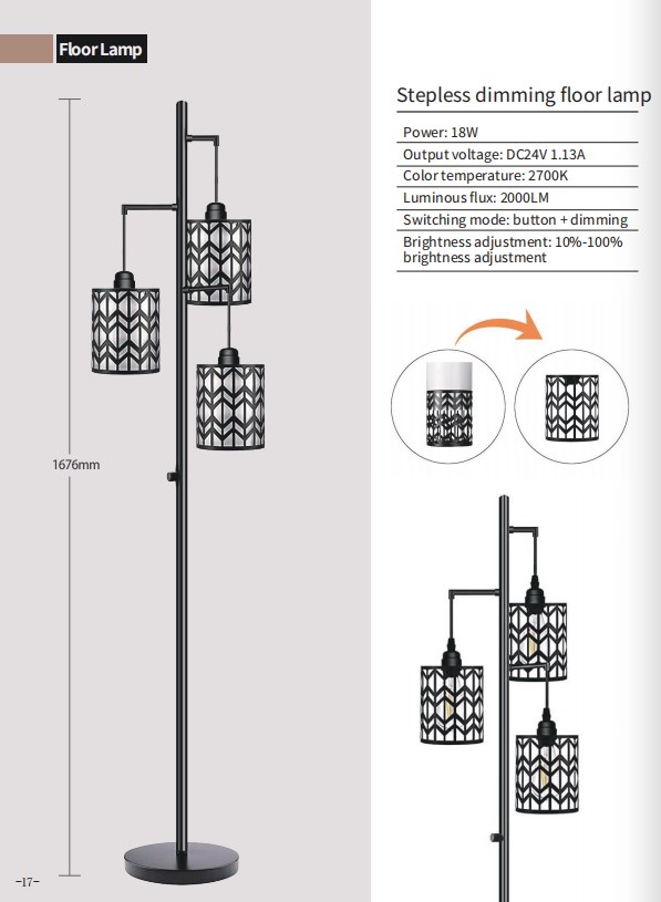 Stepless Dimming Floor Lamp