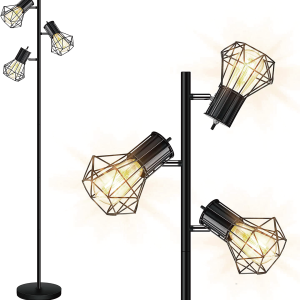 Diamond-Shaped Floor Lamp