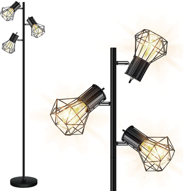 Diamond-Shaped Floor Lamp