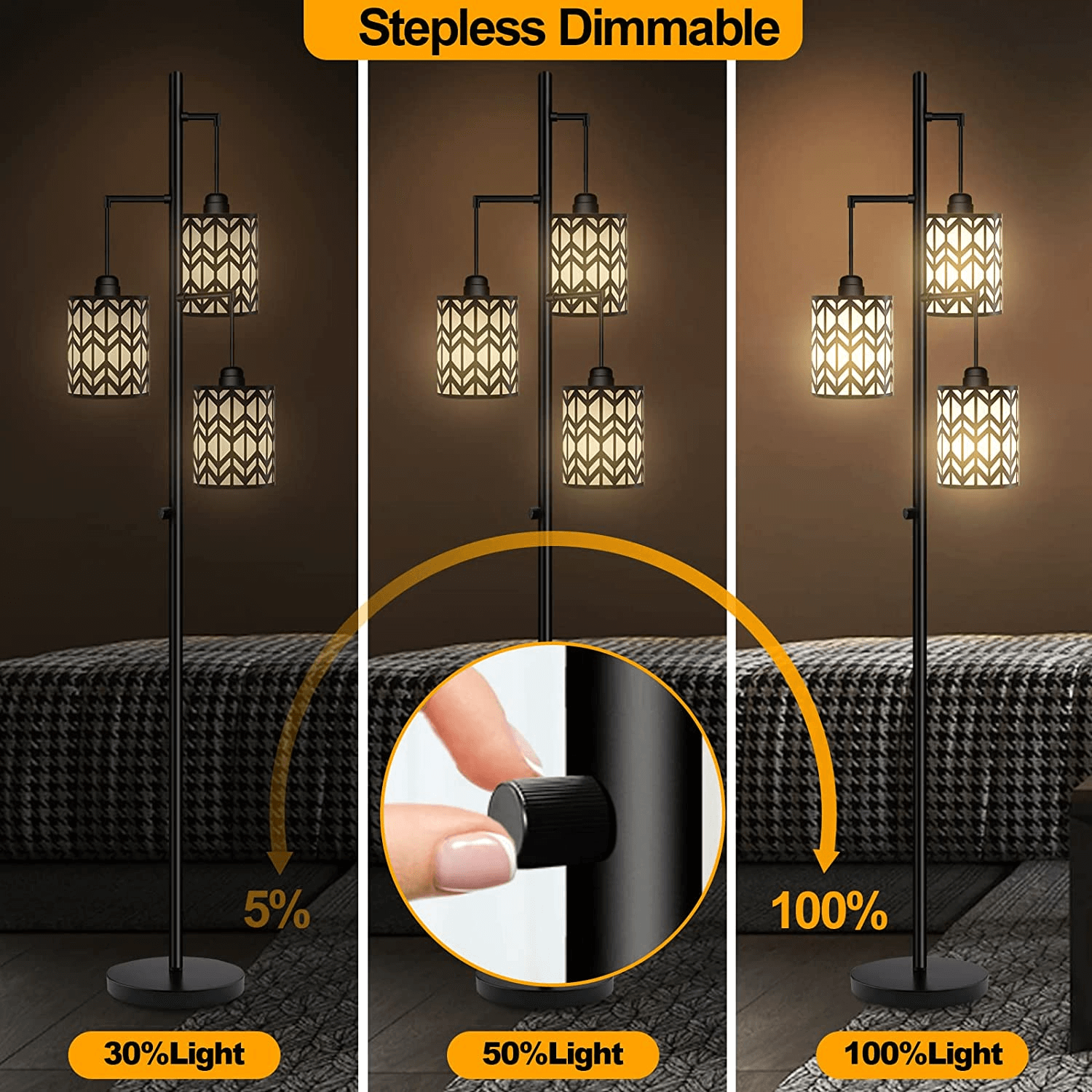 Stepless Dimming Floor Lamp