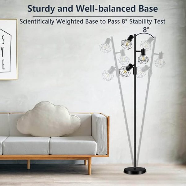 Diamond-Shaped Floor Lamp