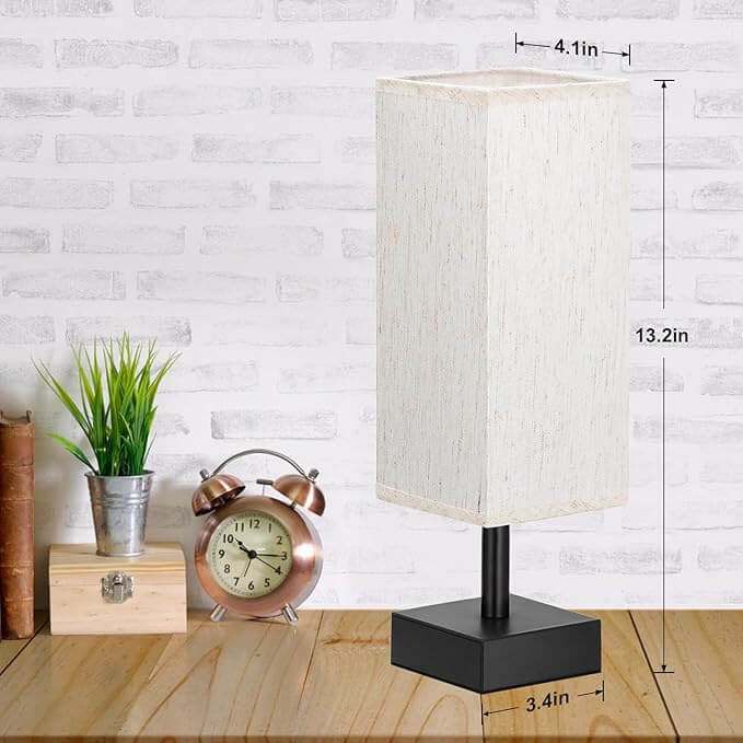 Touch Section Square Fabric Table Lamp