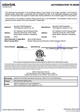 International certification